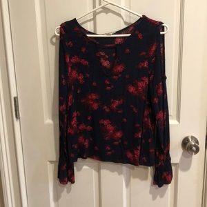 Aeropostale casual floral long sleeve
